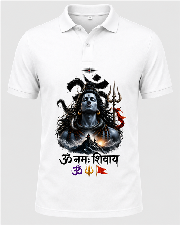 Kavad Yatra Special: Bholenath HD Sublimation Polo T-Shirt 