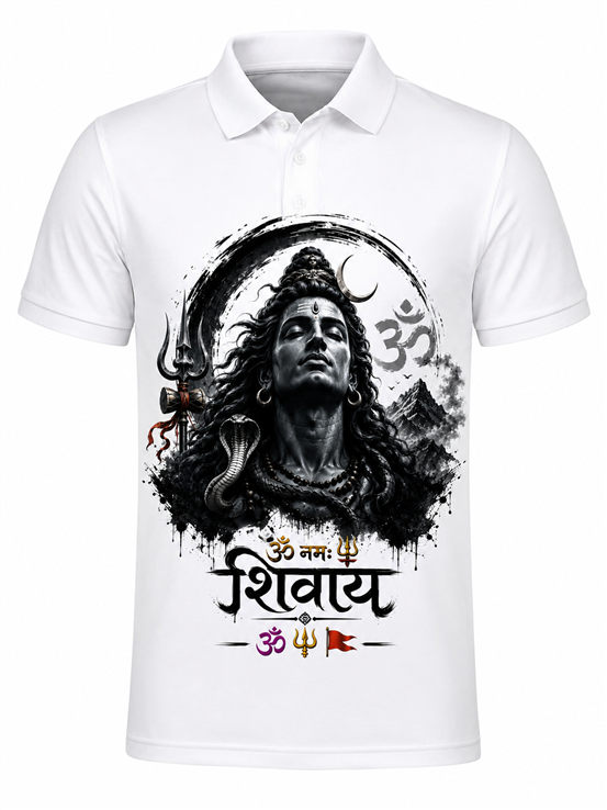 The Divine Journey – Bholenath Kavad Special Premium Polo T-Shirt