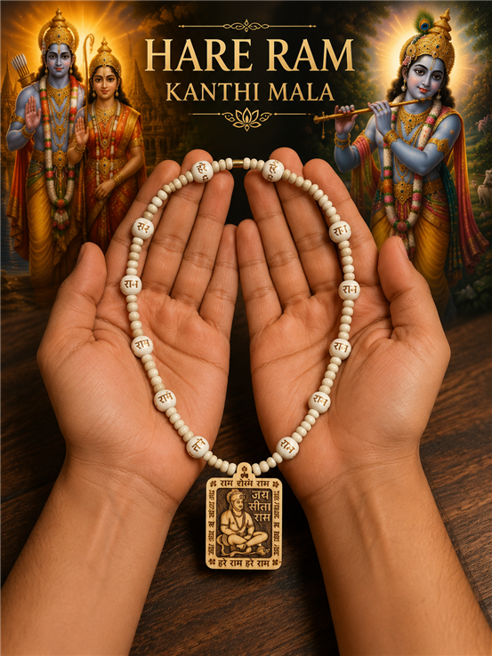 DevBhakti | Buy Original Hanuman Ji & Hare Ram Tulsi Kanthi Mala
