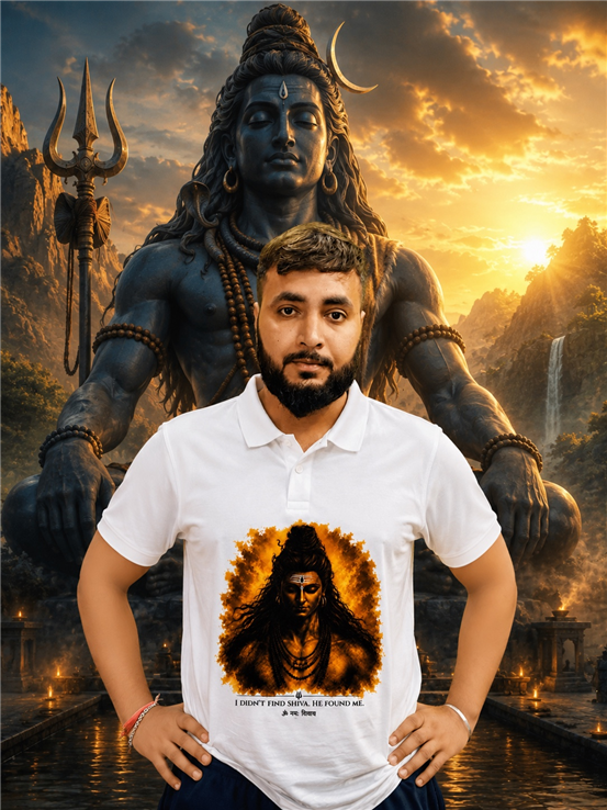 Premium Shiv Bholenath Sublimation Printed T-Shirt | Mahakal t shirt for kawad yantra