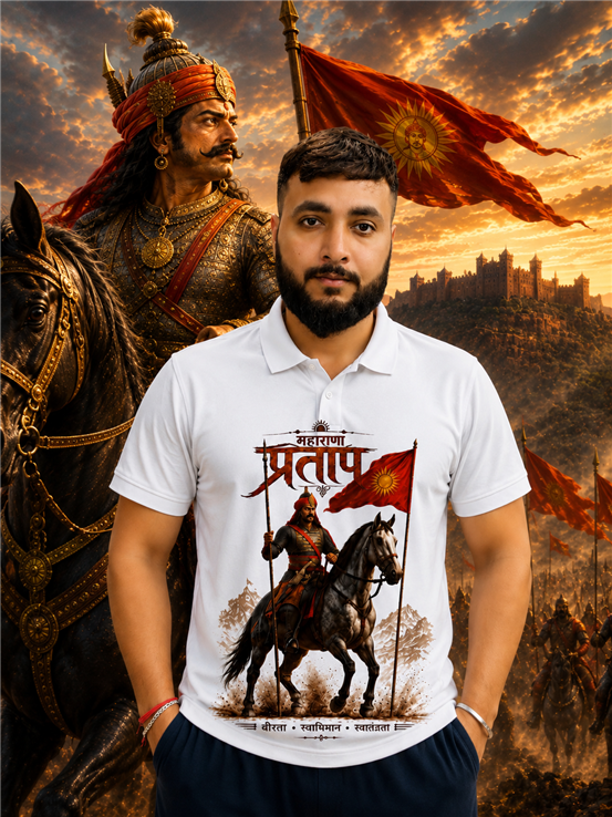Maharana Pratap 'The Warrior King' Sublimation T-Shirt – Premium Edition