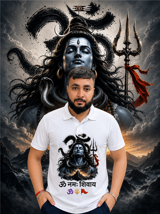 Kavad Yatra Special: Bholenath HD Sublimation Polo T-Shirt 