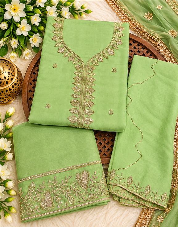 Georgette Suit Party Wear For Girls And Women Unstitched 