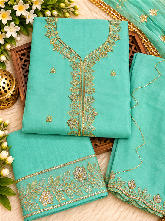 Georgette Party Wear Suit  For Girls And Women Unstitched 