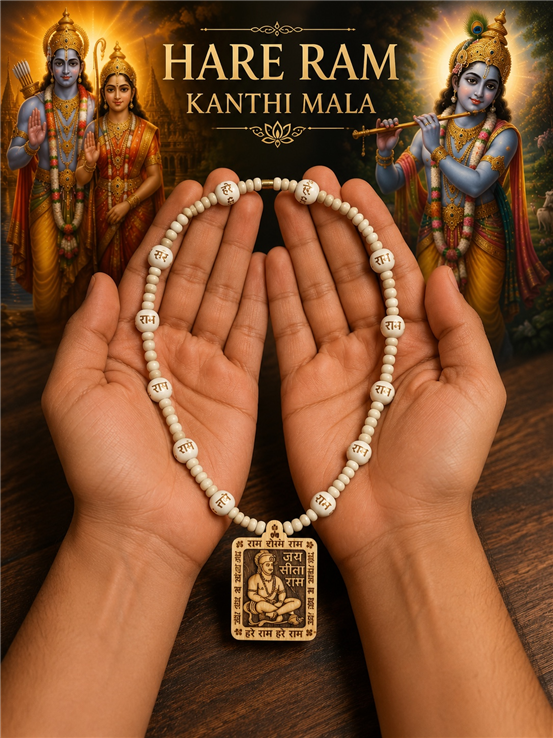 DevBhakti | Buy Original Hanuman Ji & Hare Ram Tulsi Kanthi Mala